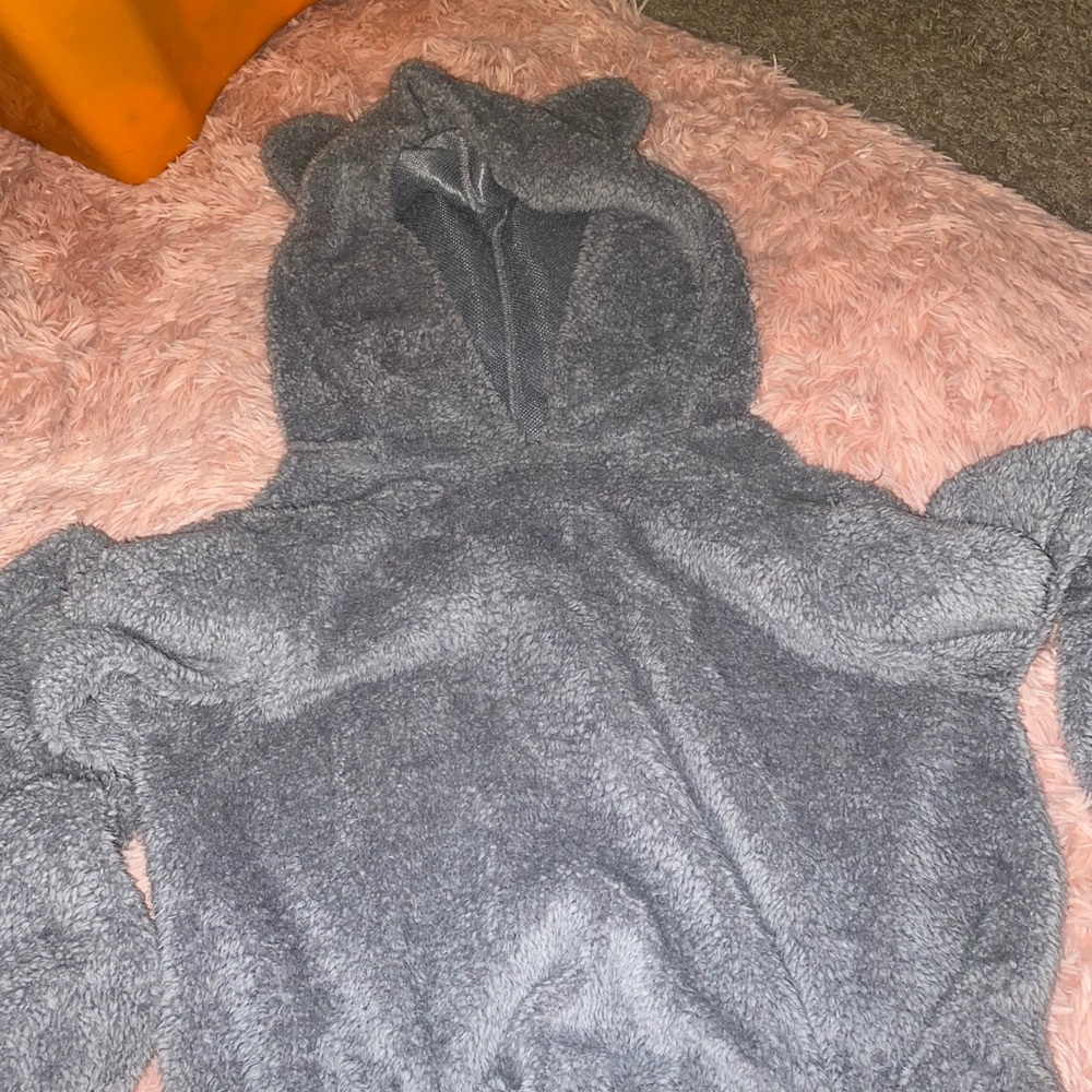 teddy cropped hoodie